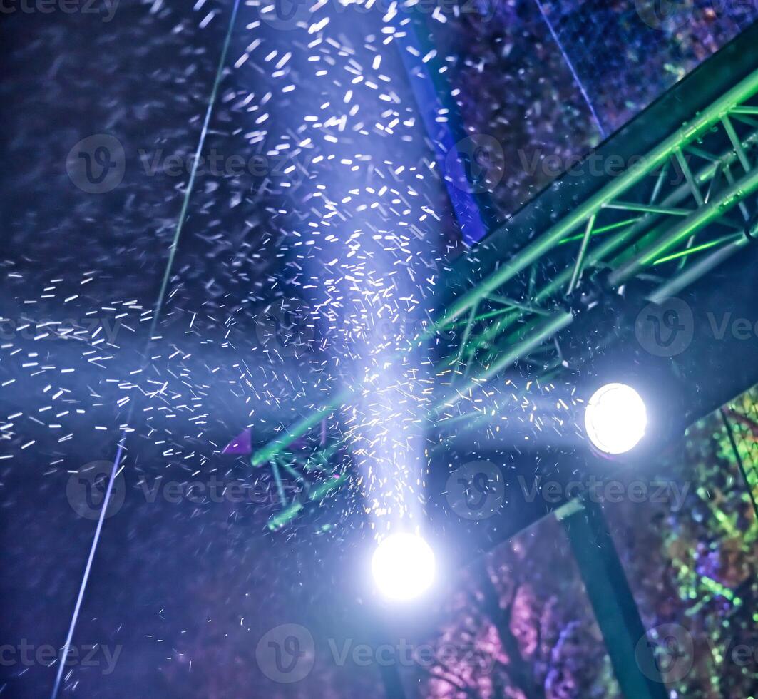 Dynamic Stage Lighting with Mist Effects photo