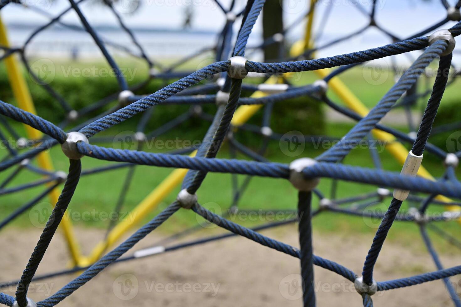 Close-Up of Playground Climbing Structure photo