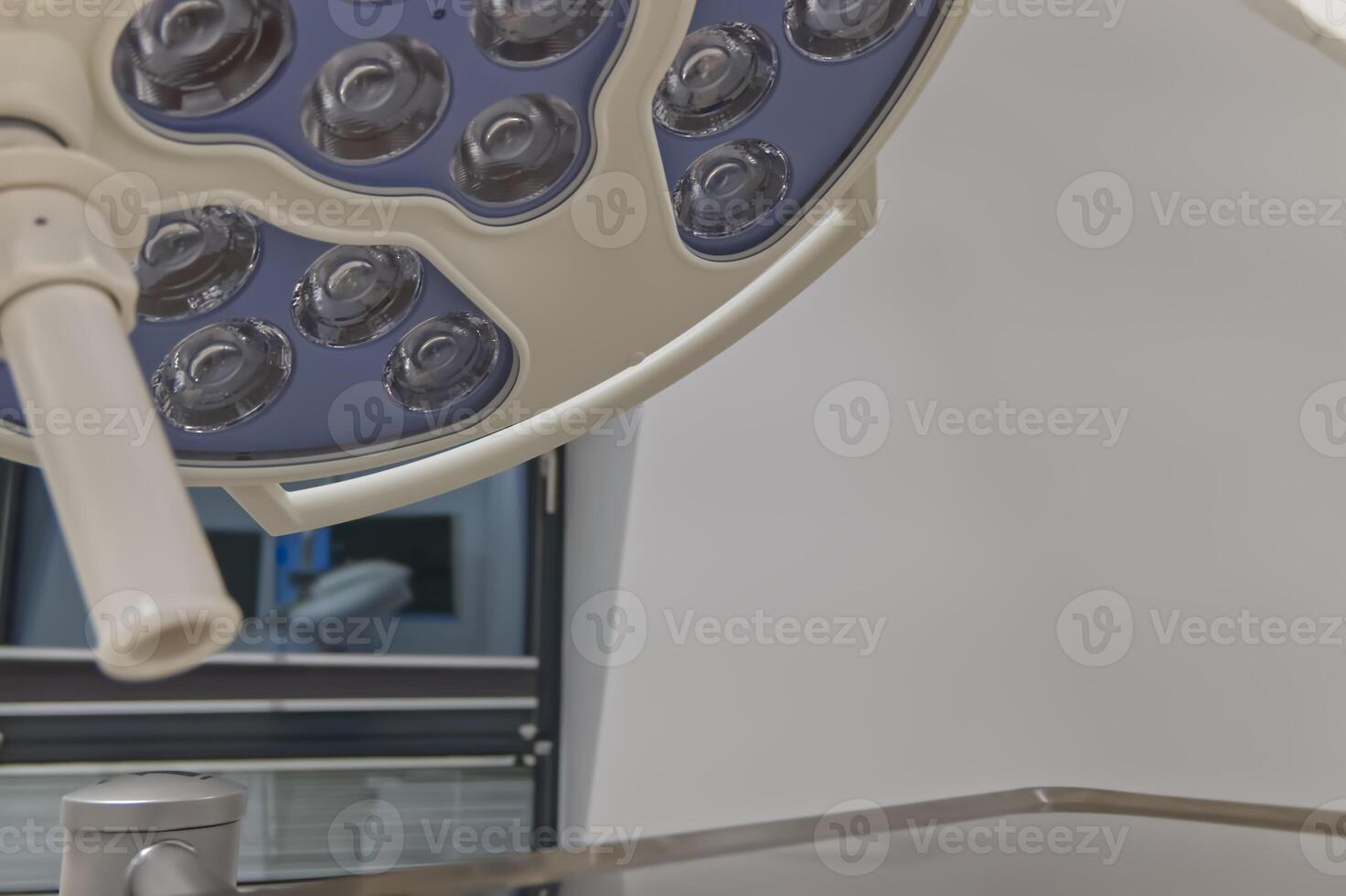 Close-Up of Surgical Lamp in Operating Room photo