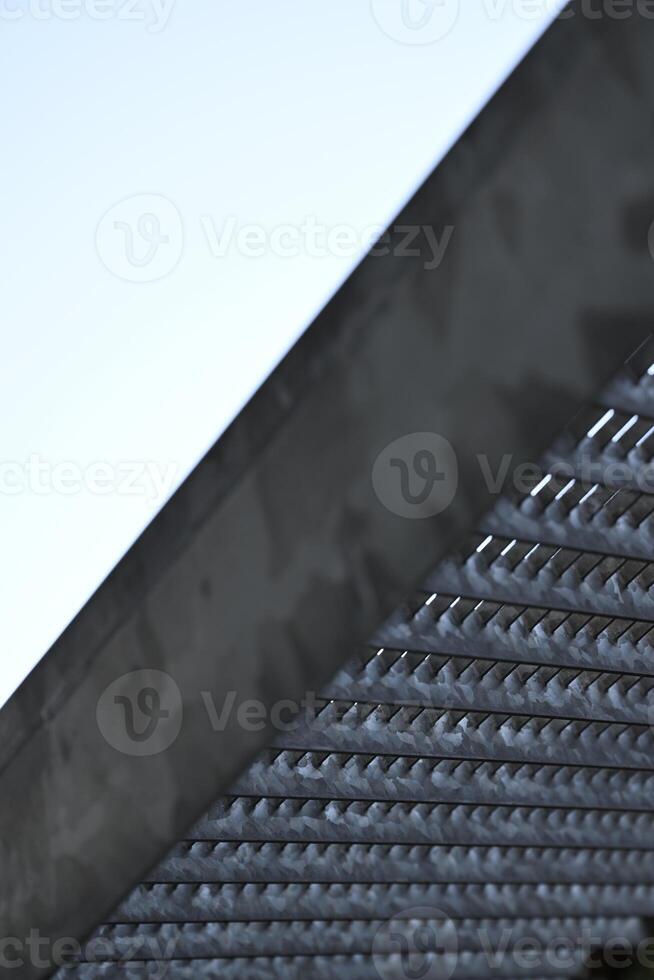 Modern Architectural Structure with Textured Surface photo
