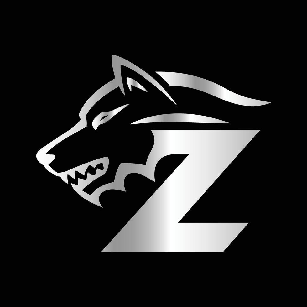 the logo for a company called z. vector