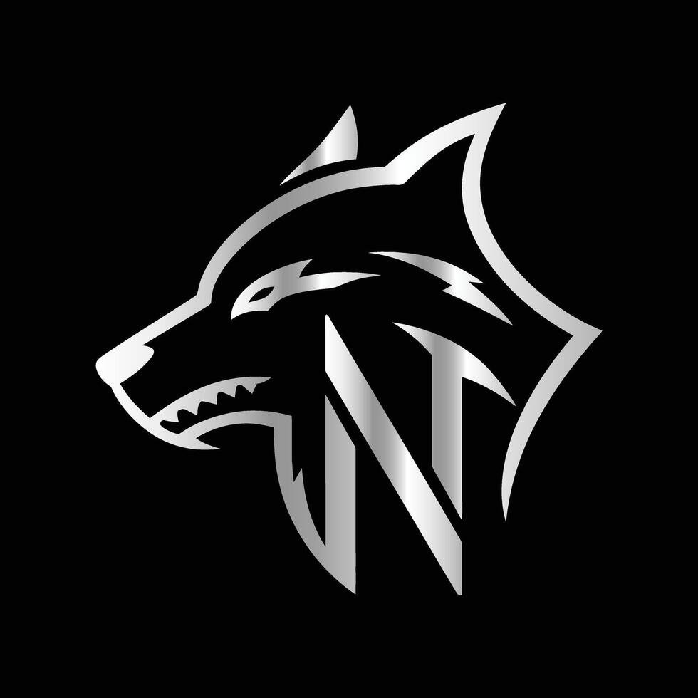 the logo for the team n vector