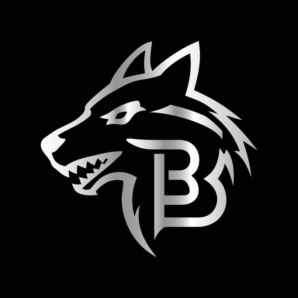the logo for a company called b. Fox head illustration. vector