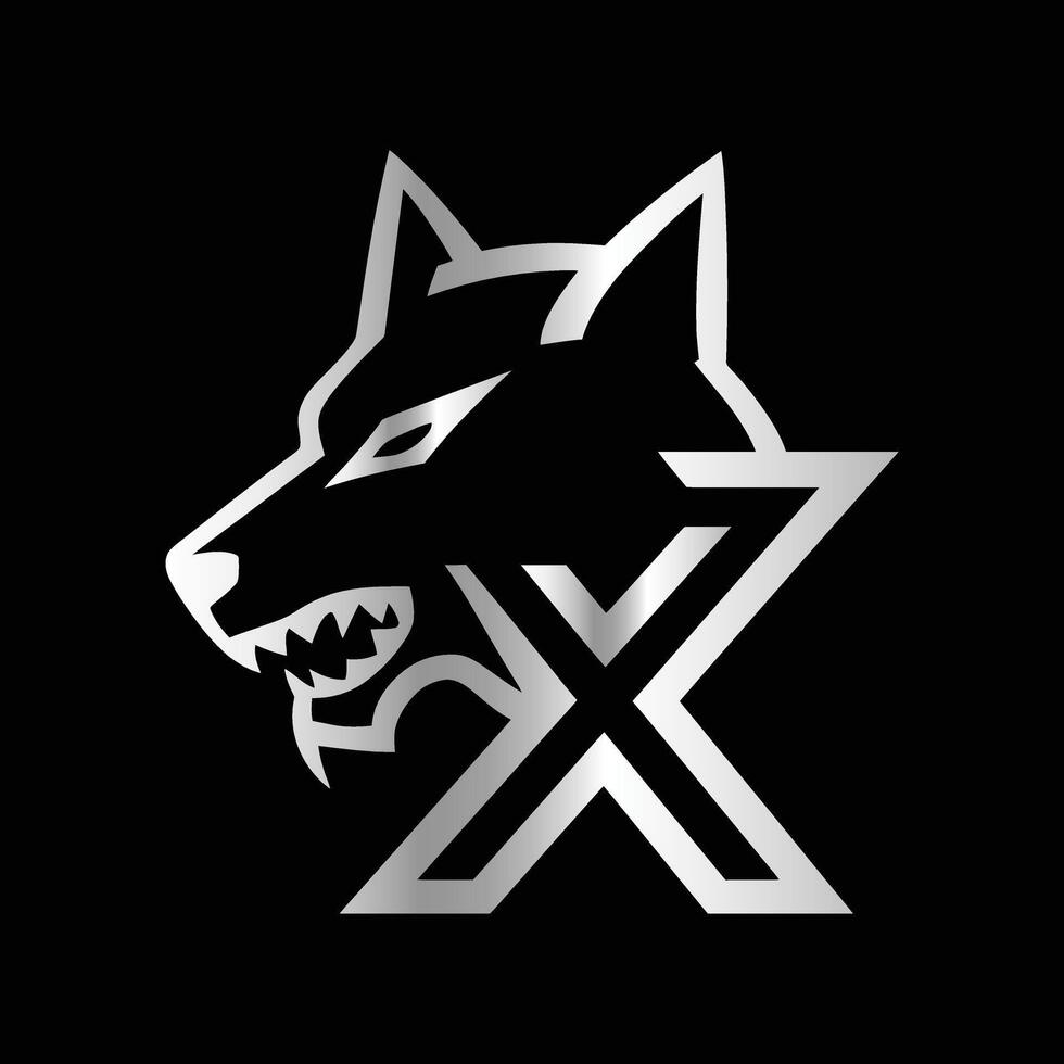 the logo for a company called x. vector