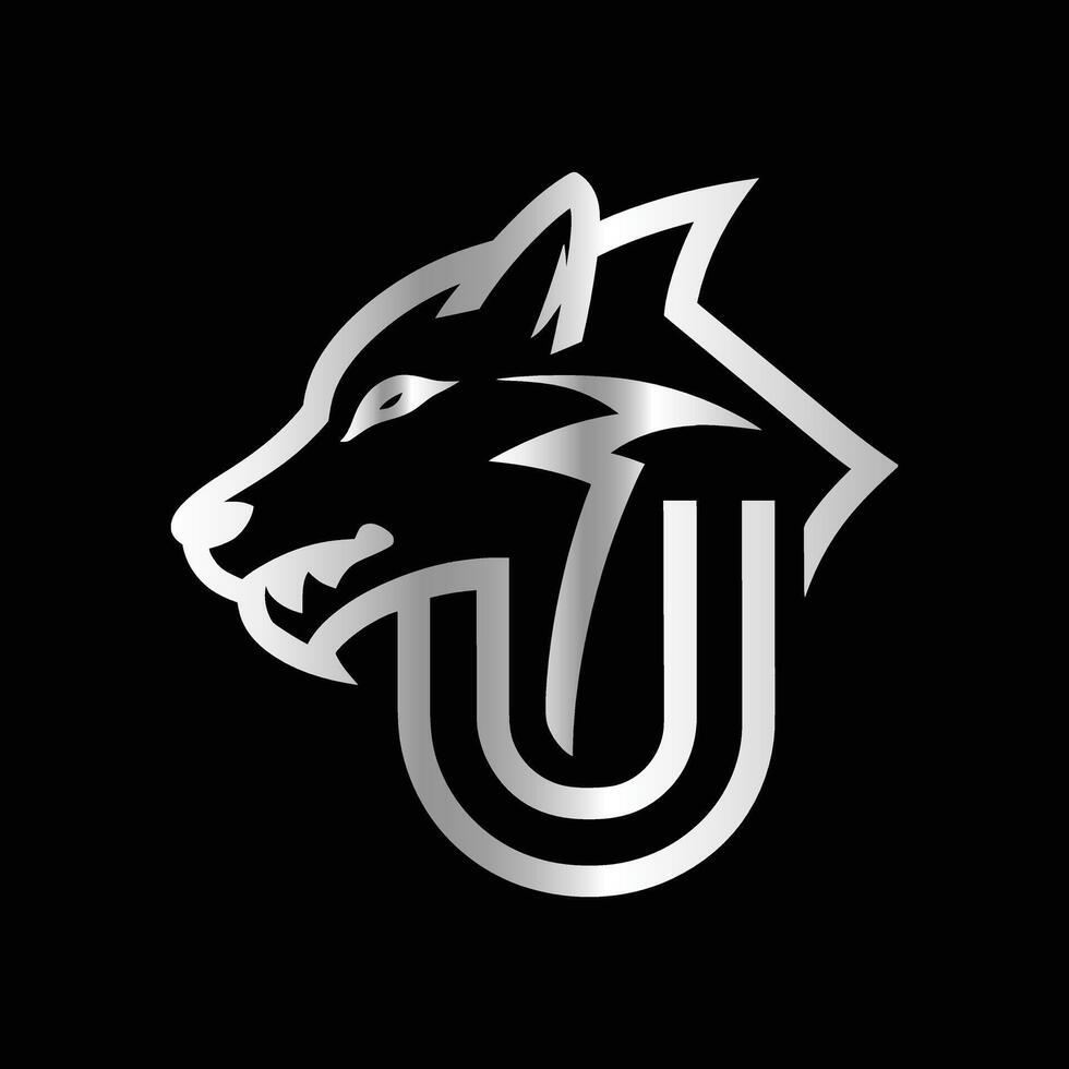 the logo for a team called u. vector