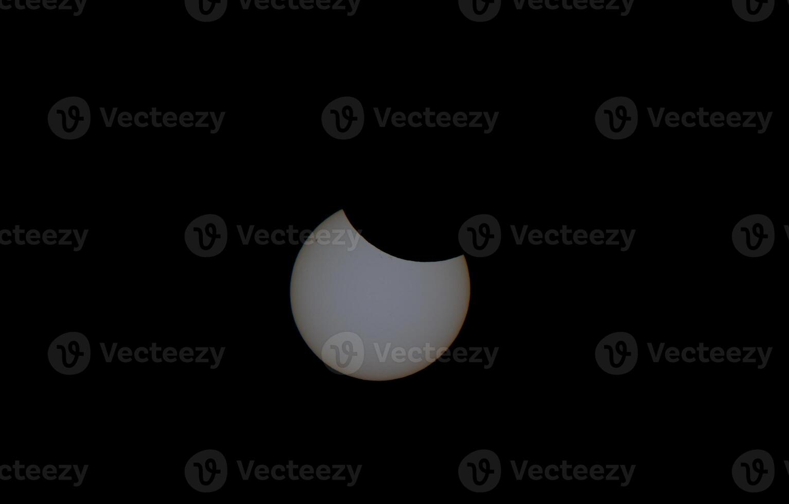 A Partial Solar Eclipse in Sky from Kollund DK in March 2025 photo