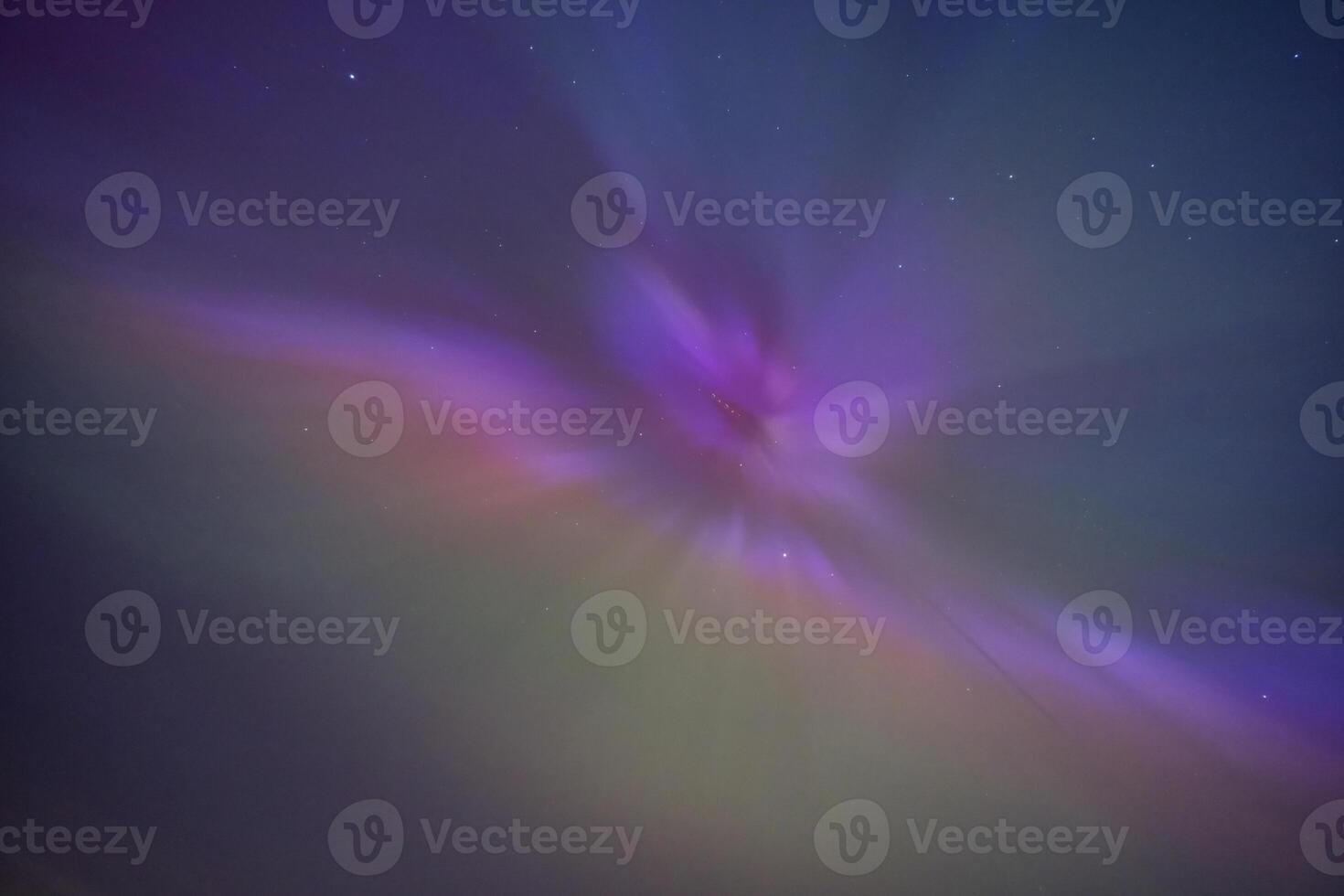 Colorful Aurora in the Night Sky photo