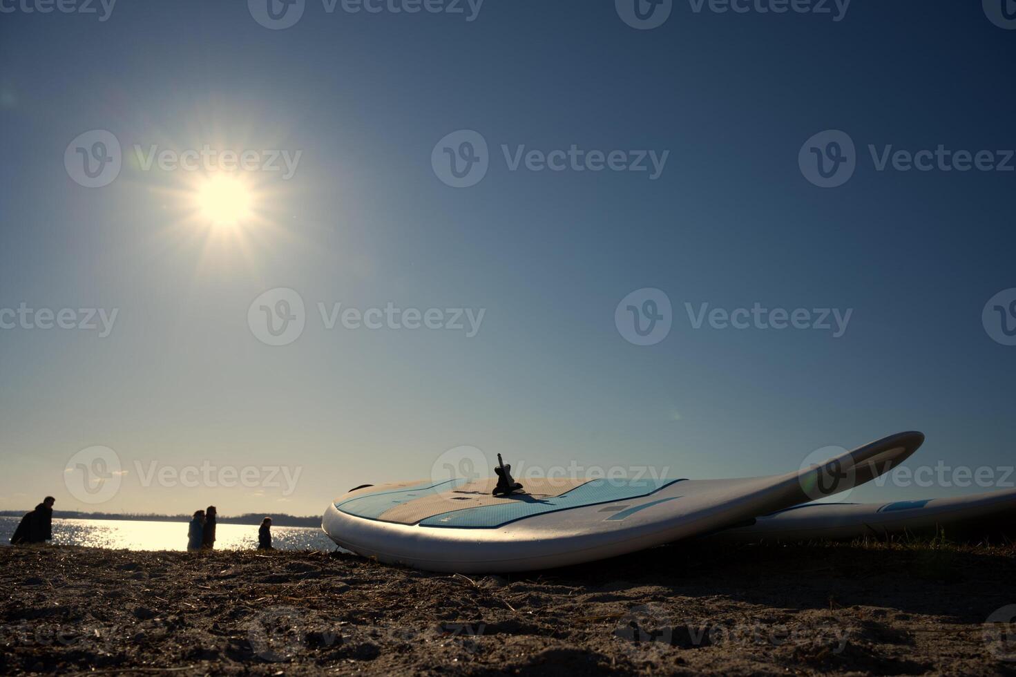 Paddleboard on a Sunny Beach photo