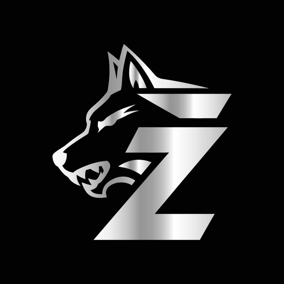 the logo for a company called z . vector
