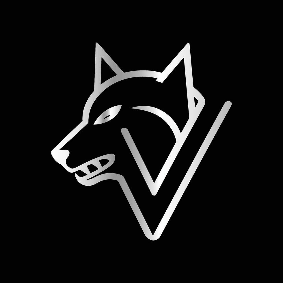 the logo for viking is shown on a black background vector