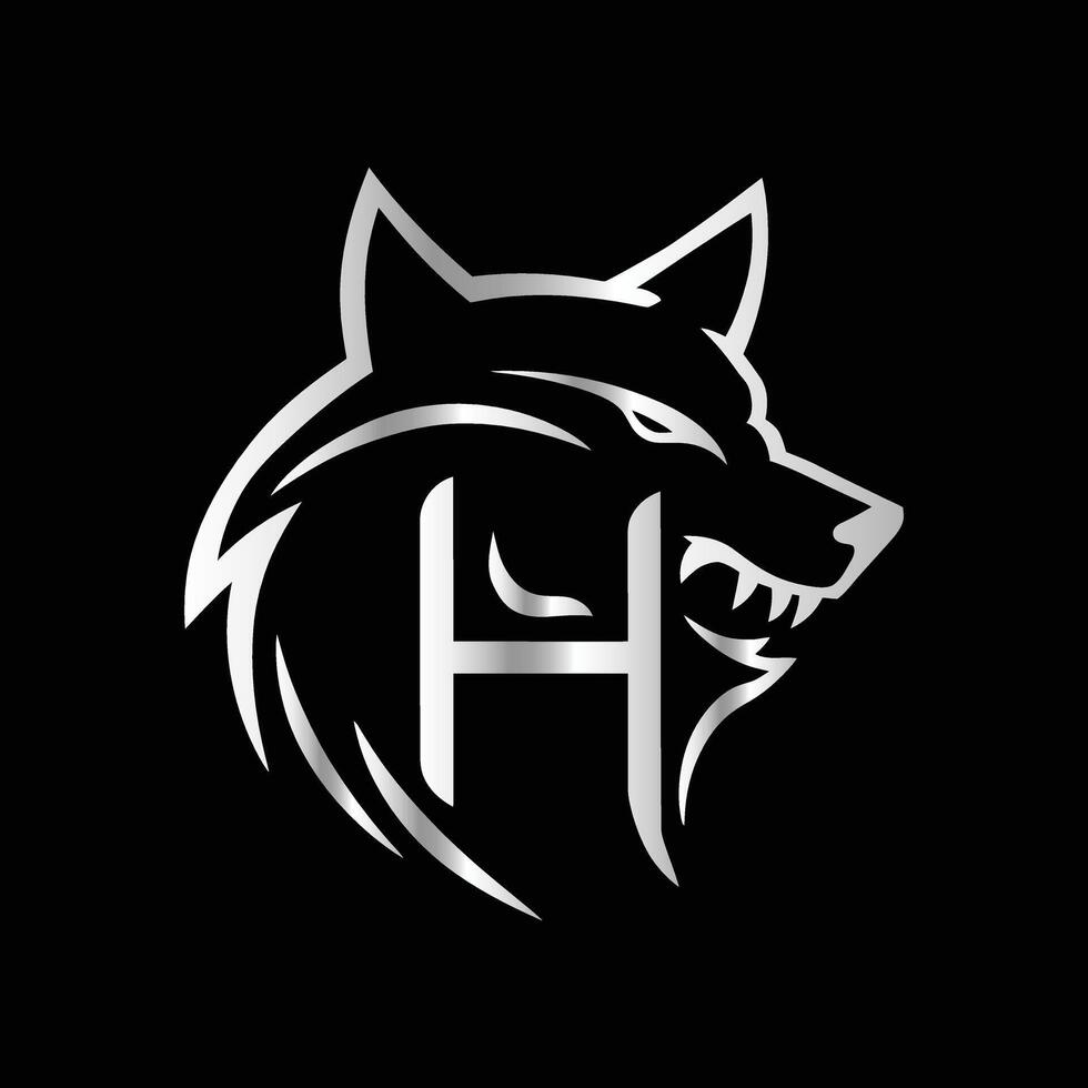 the logo for a company called h. vector