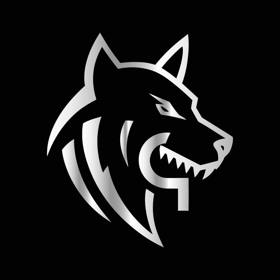 the logo for a team called wolf. vector