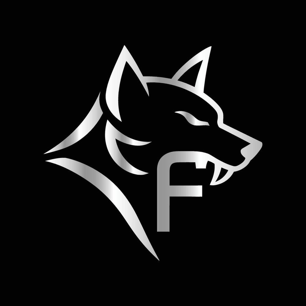 the logo for a company called f. vector