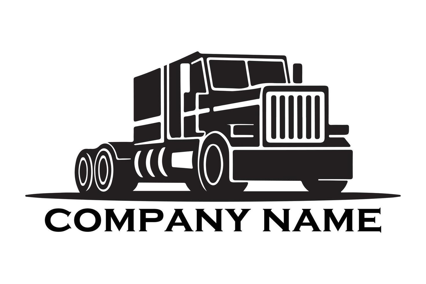 Powerful Trucking Company Logo vector