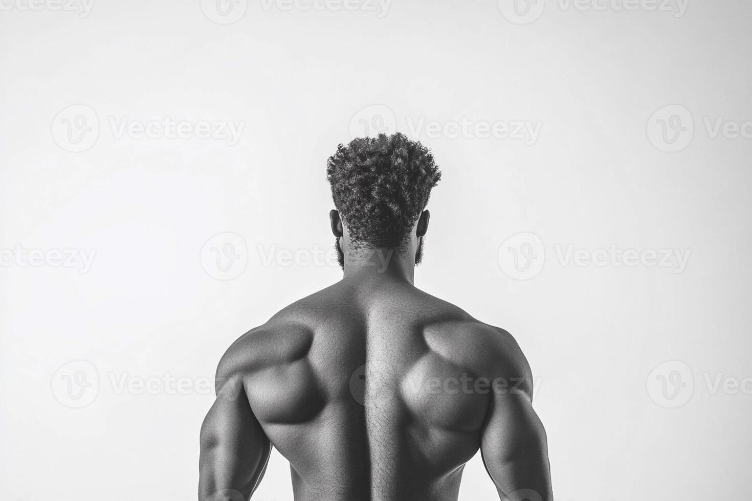 A man with a muscular back and a muscular body photo