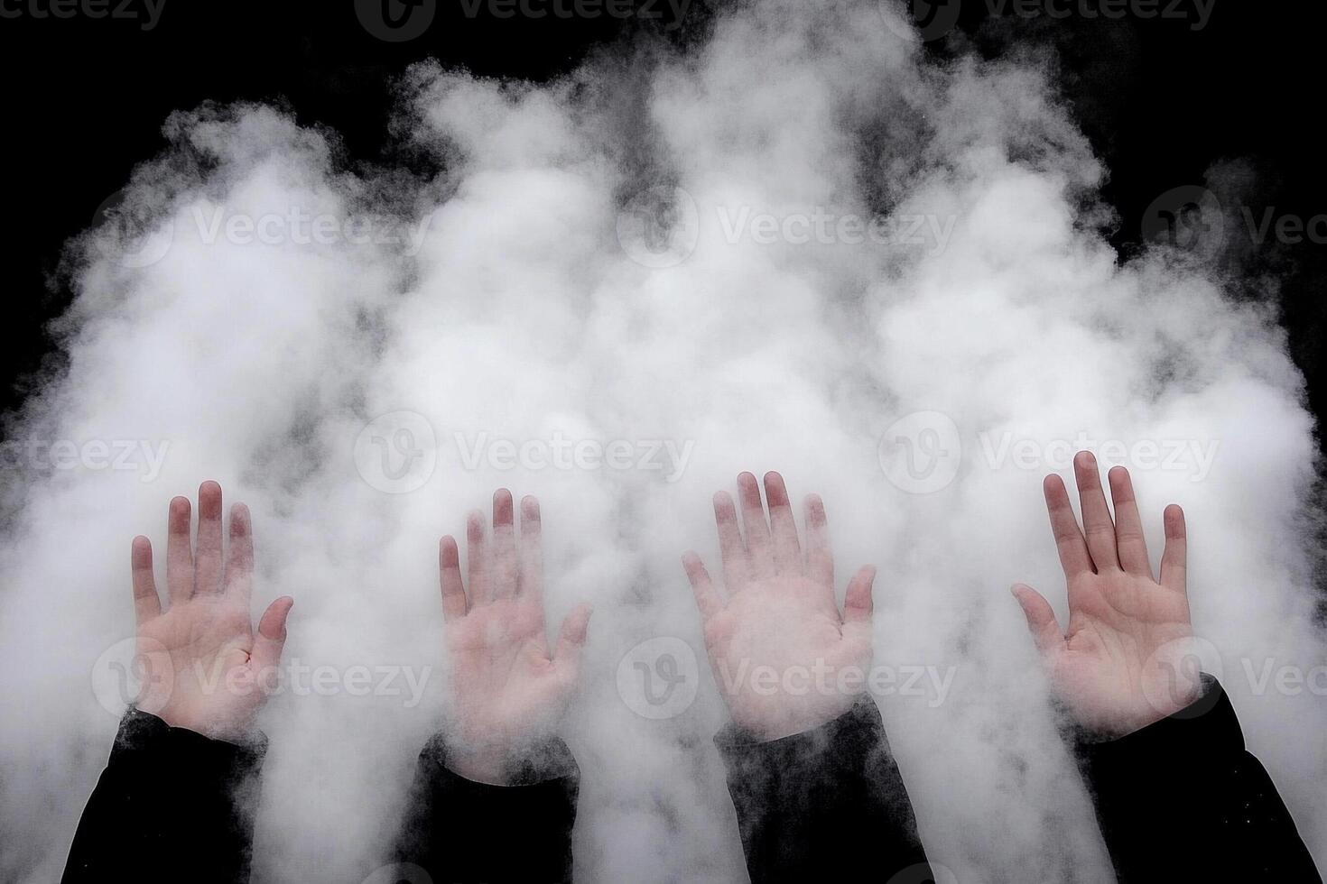 Hands in the air, hands in the air, hands in the air, hands in the air photo