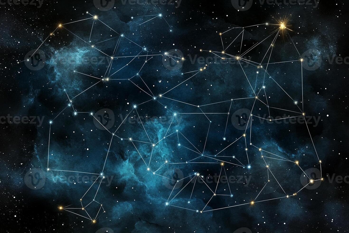 The constellation of the zodiac is shown in this image photo