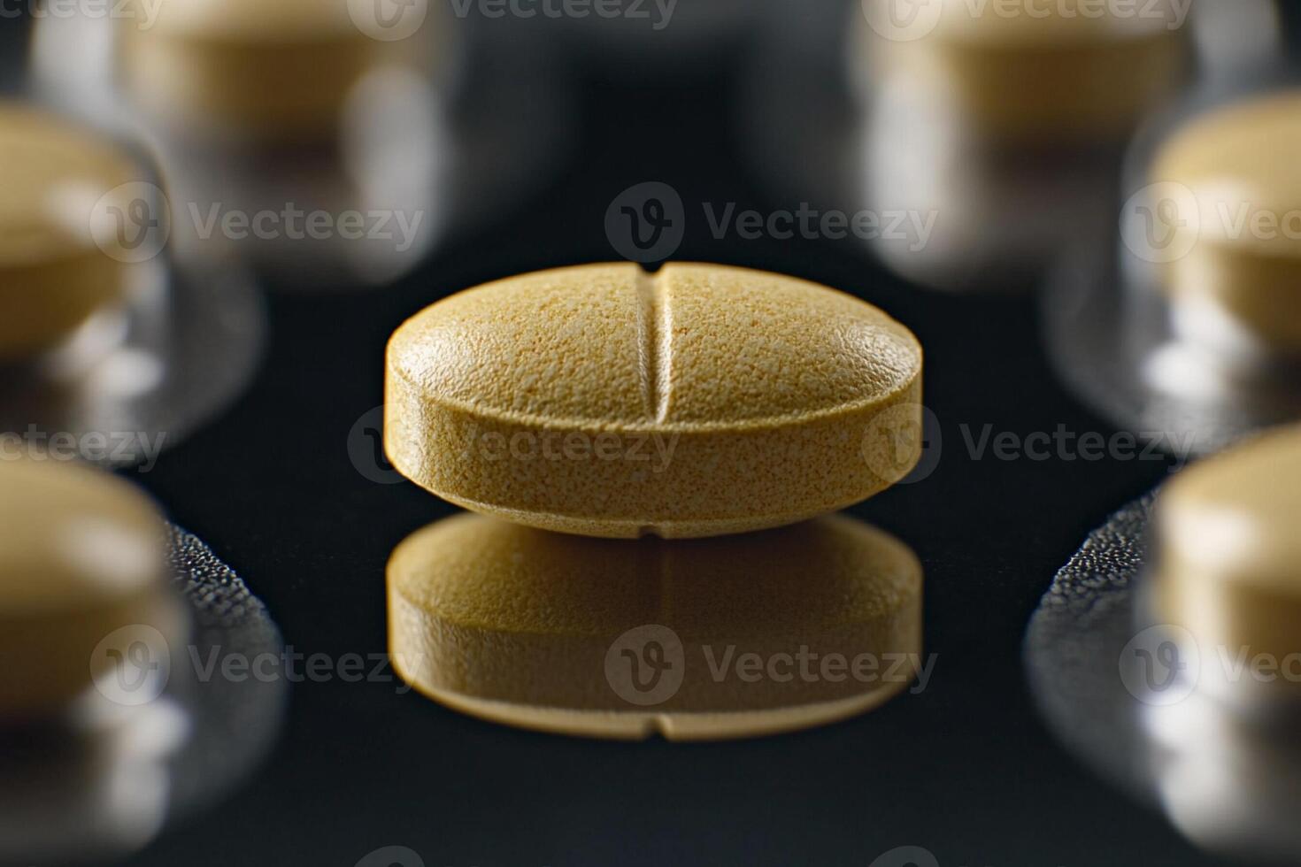 A close up of a pill in a tray photo