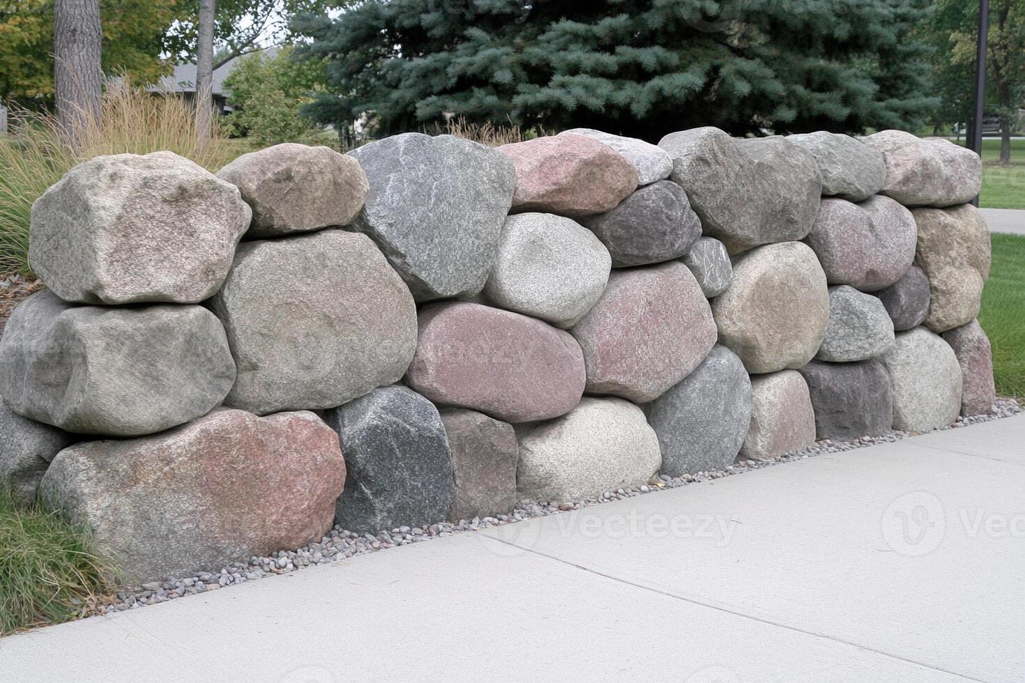 A large rock wall photo