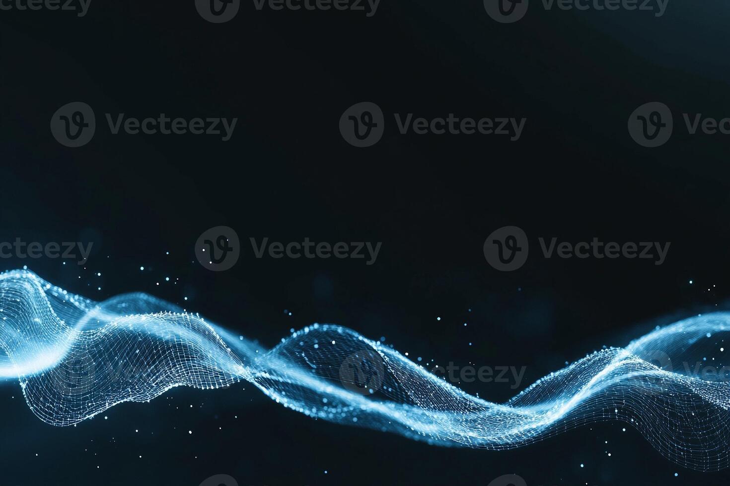 Abstract blue wave background photo
