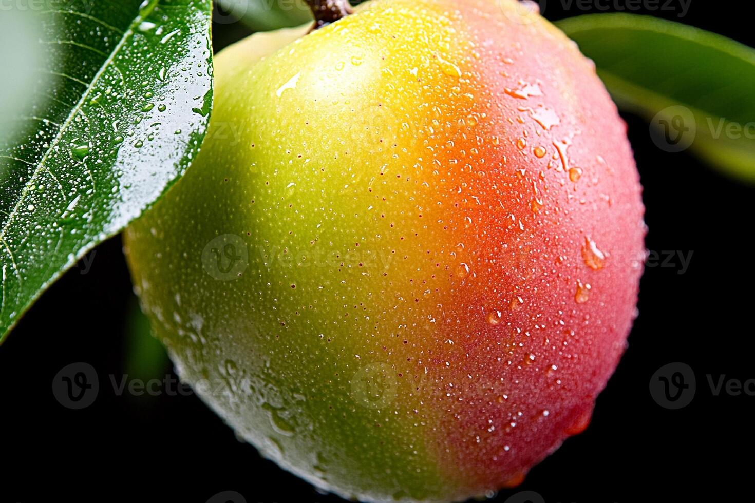 A mango on a tree photo