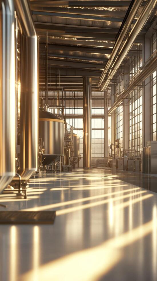 Modern Brewery Industrial Interior photo