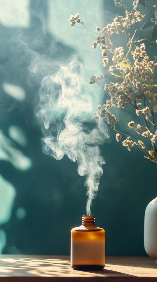 Aromatic Diffuser with Dried Flowers - Peaceful Home Decor photo