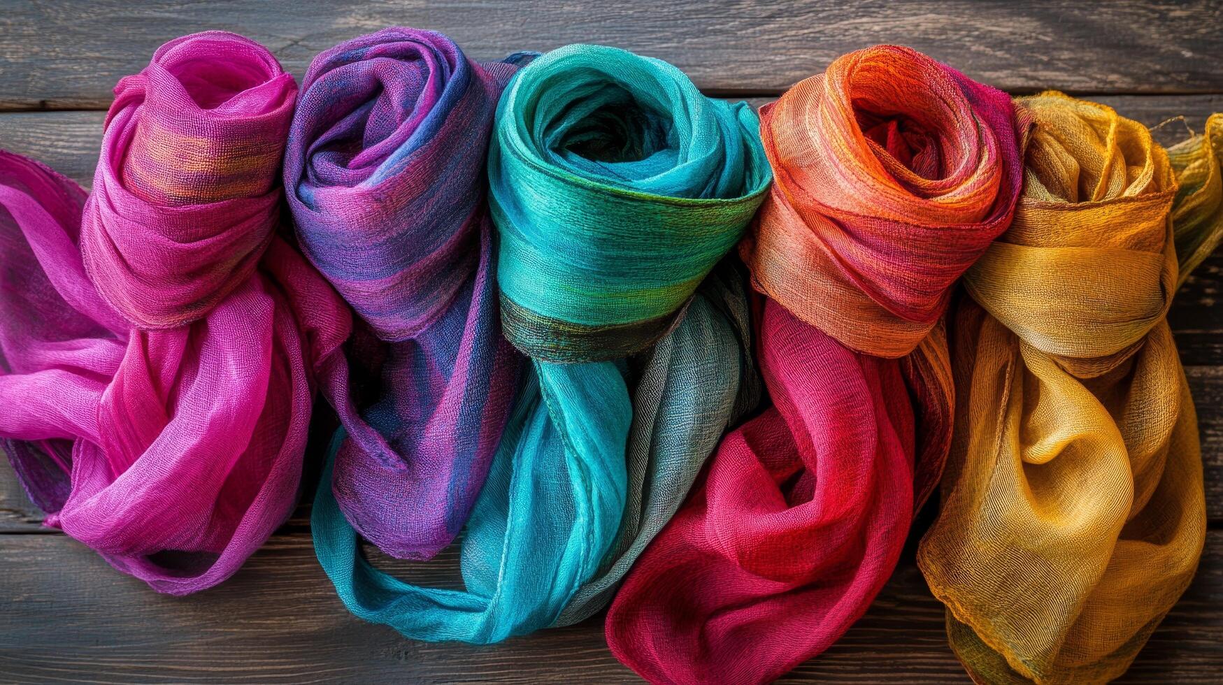 Stunning Colorful Scarves - A Fashionable Accessory photo
