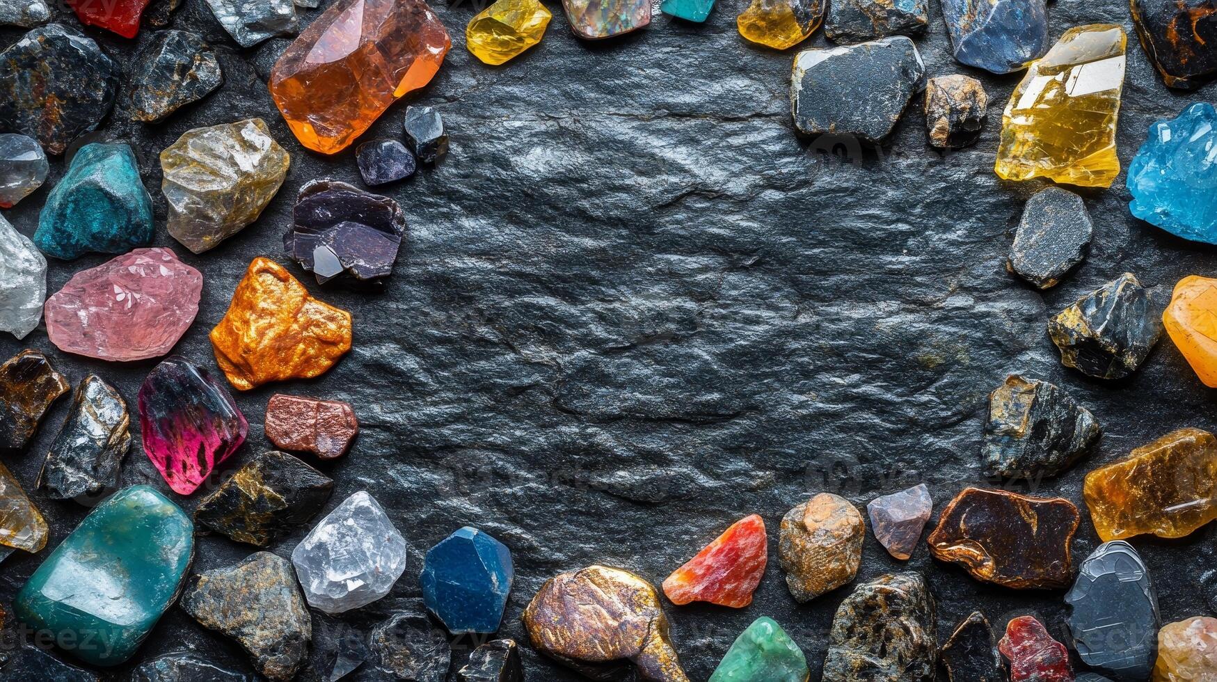 A Colorful Array of Precious and Semiprecious Stones photo