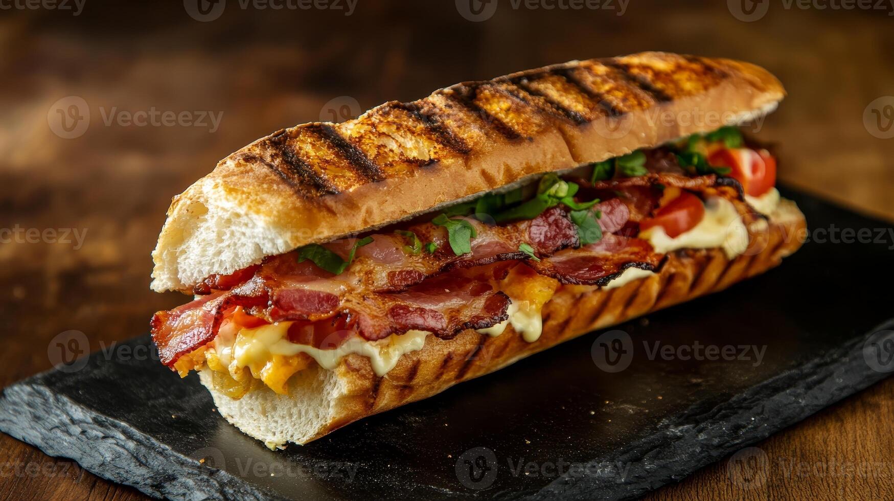 Grilled Bacon and Cheese Sandwich - A Flavorful Feast photo