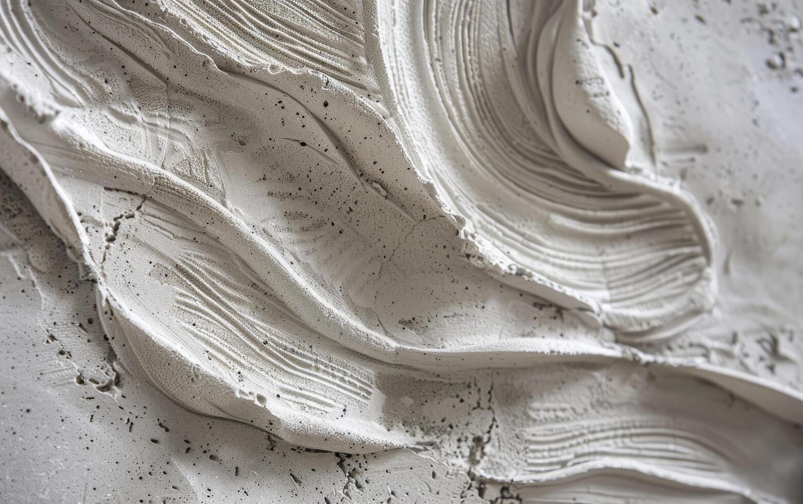 A close up of a white wall with some waves photo