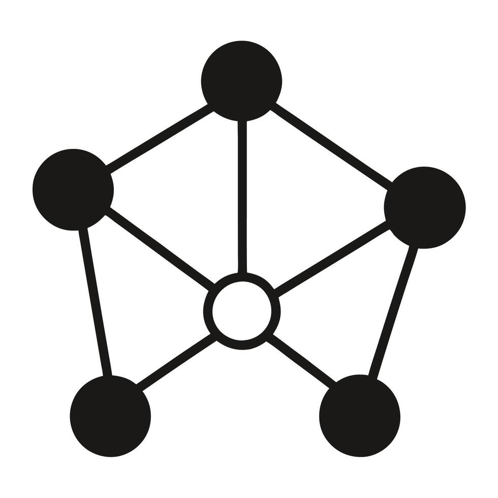 Futuristic neural network silhouette symbolizing cutting-edge artificial intelligence and automated systems vector