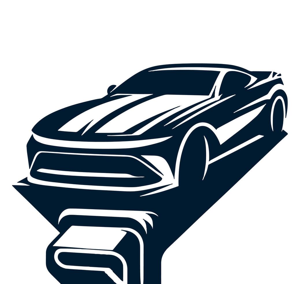 Car icon illustration on a background. vector
