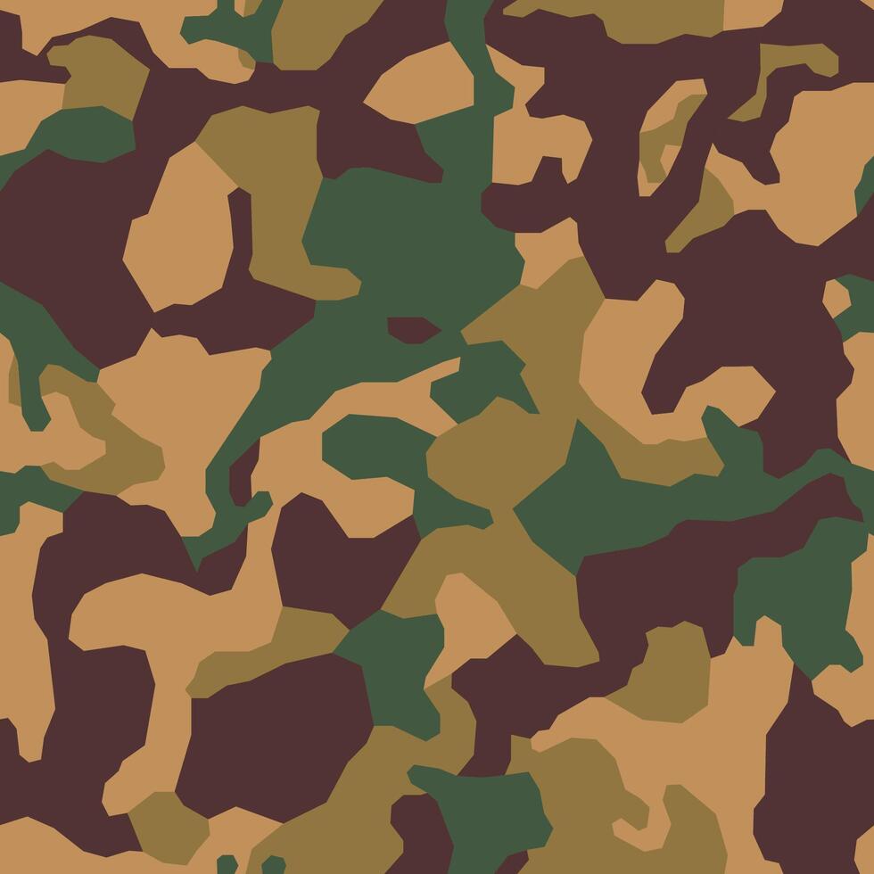 Camouflage seamless pattern. Camo military background. Fabric textile print template vector