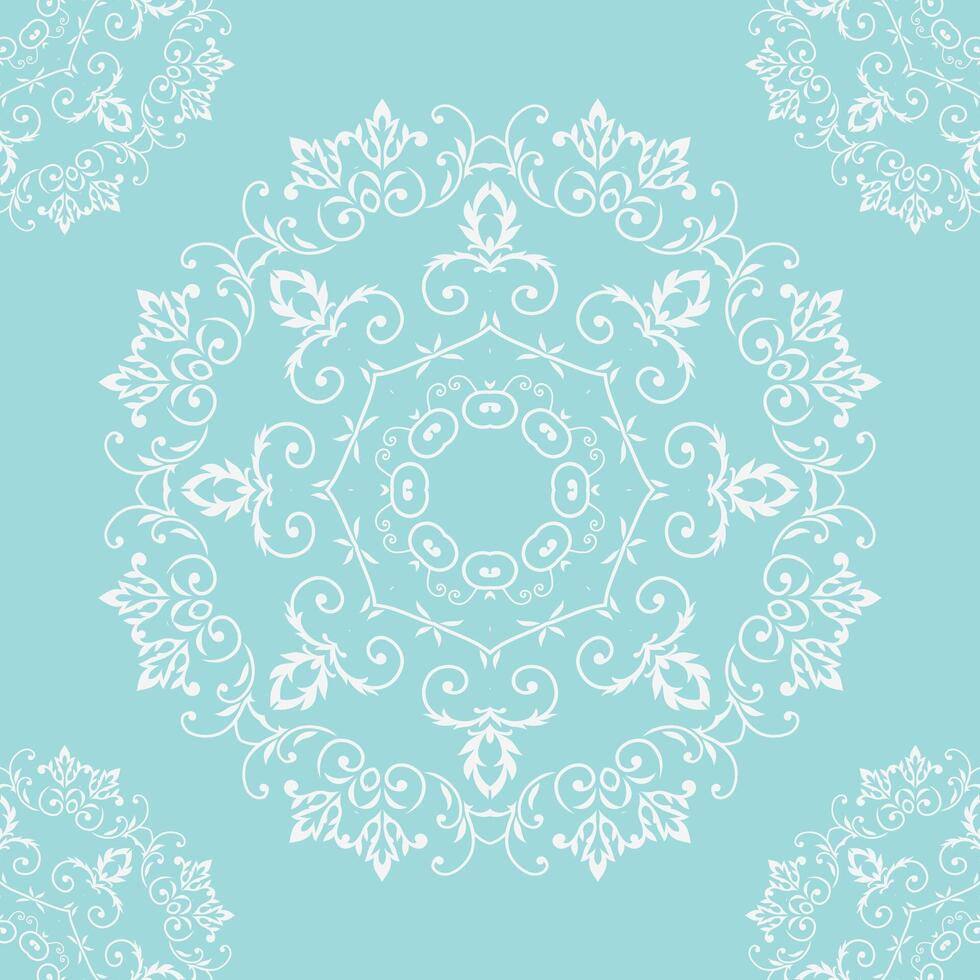 Modern Damask Patterns Navajo Geometric Islamic Patternfolk Embroidery, Aztec Ornament Print. Design for Carpet, Wallpaper, Clothing, Wrapping, Fabric vector