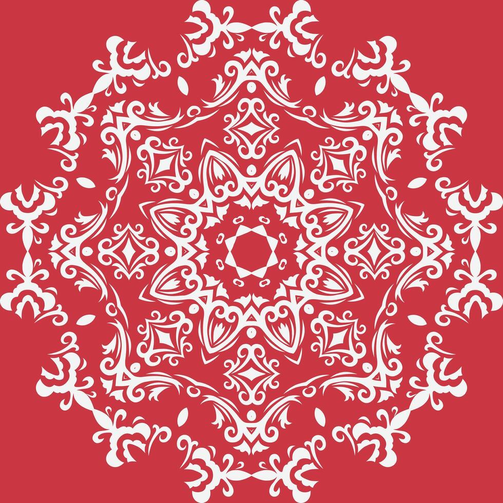 Damask Floral Patterns Endless Ethnic Pattern Sweaterfolk Embroidery, Aztec Ornament Print. Design for Carpet, Wallpaper, Clothing, Wrapping, Fabric vector