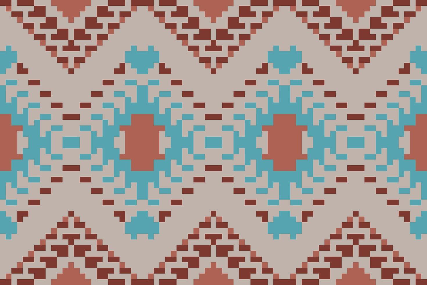 Scandinavian Arabic Geometric Pattern Designfolk Embroidery, Aztec Geometric Ornament Print. Design for Carpet, Wallpaper, Clothing, Wrapping, Fabric vector