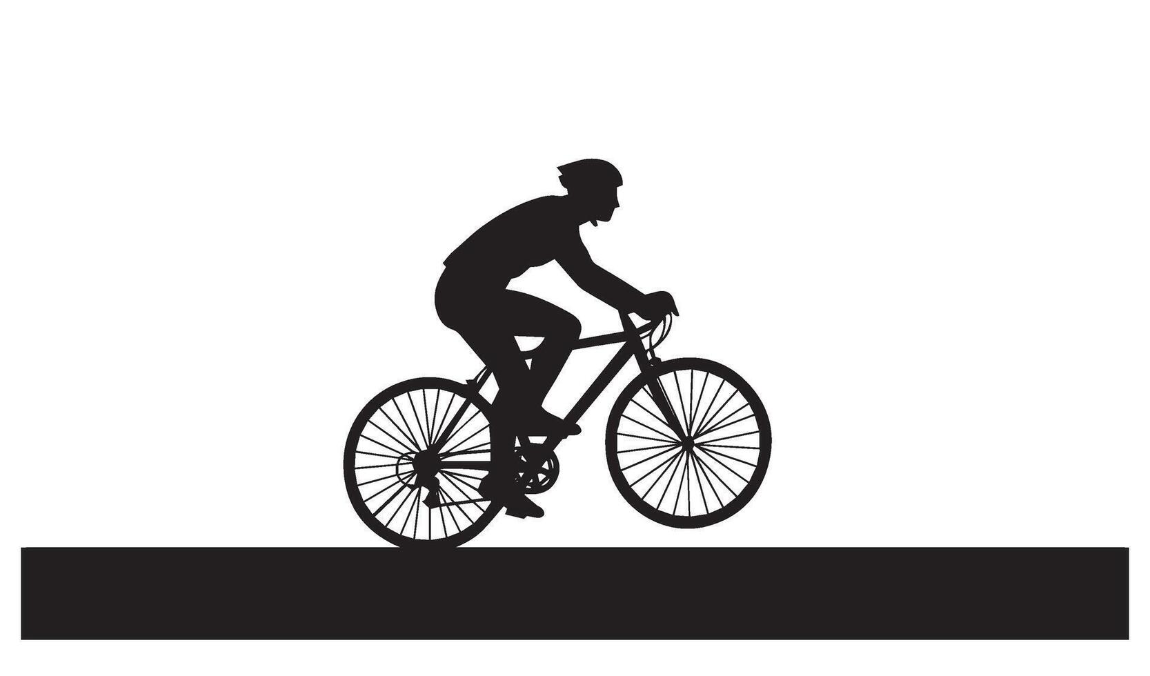 Focused Cyclists Excelling in Road Activities Reflecting Teamwork and Strength Highlighting Positive and Energizing Lifestyle Choices vector