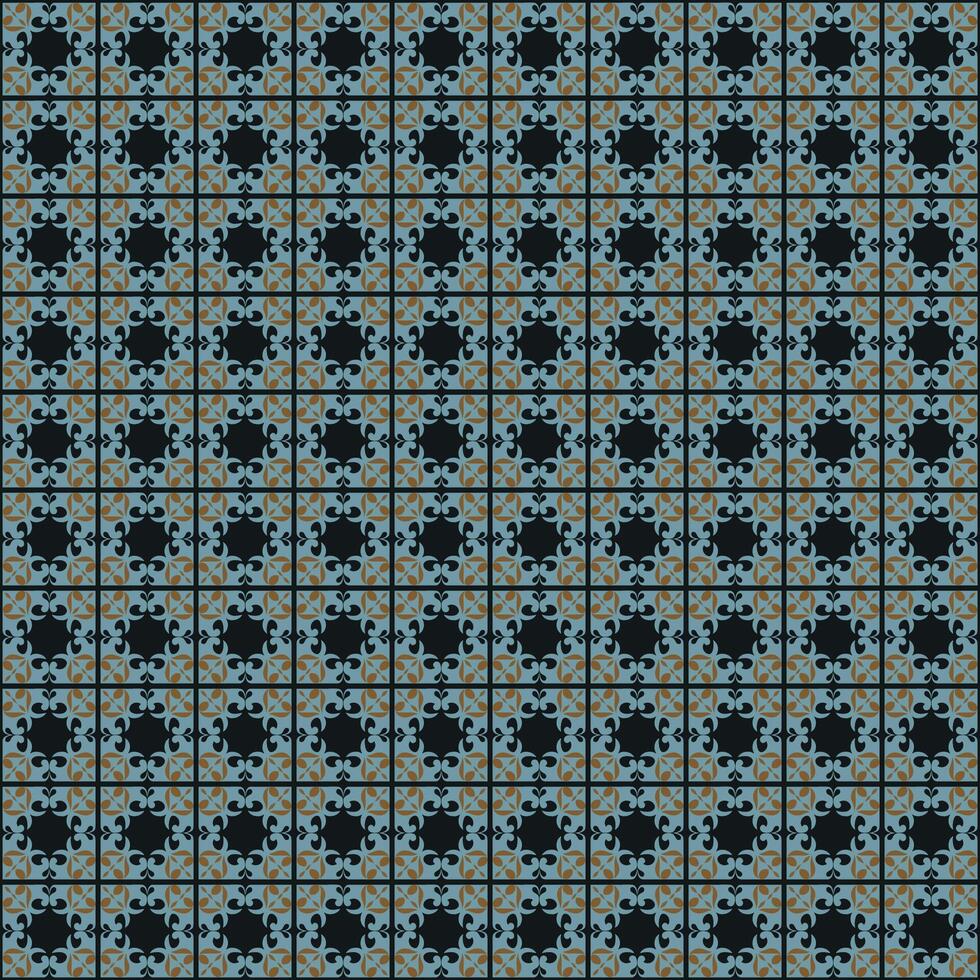 A blue and black pattern with stars vector