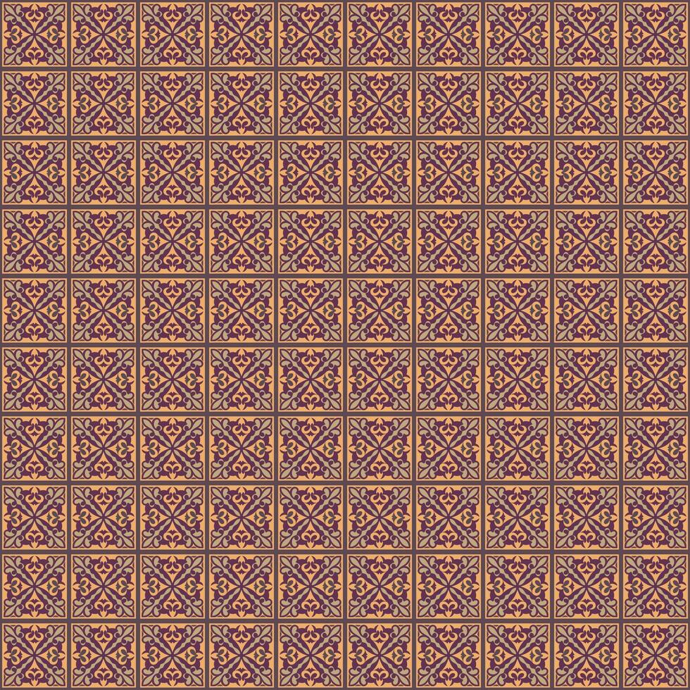 A pattern with a geometric design in red and orange vector
