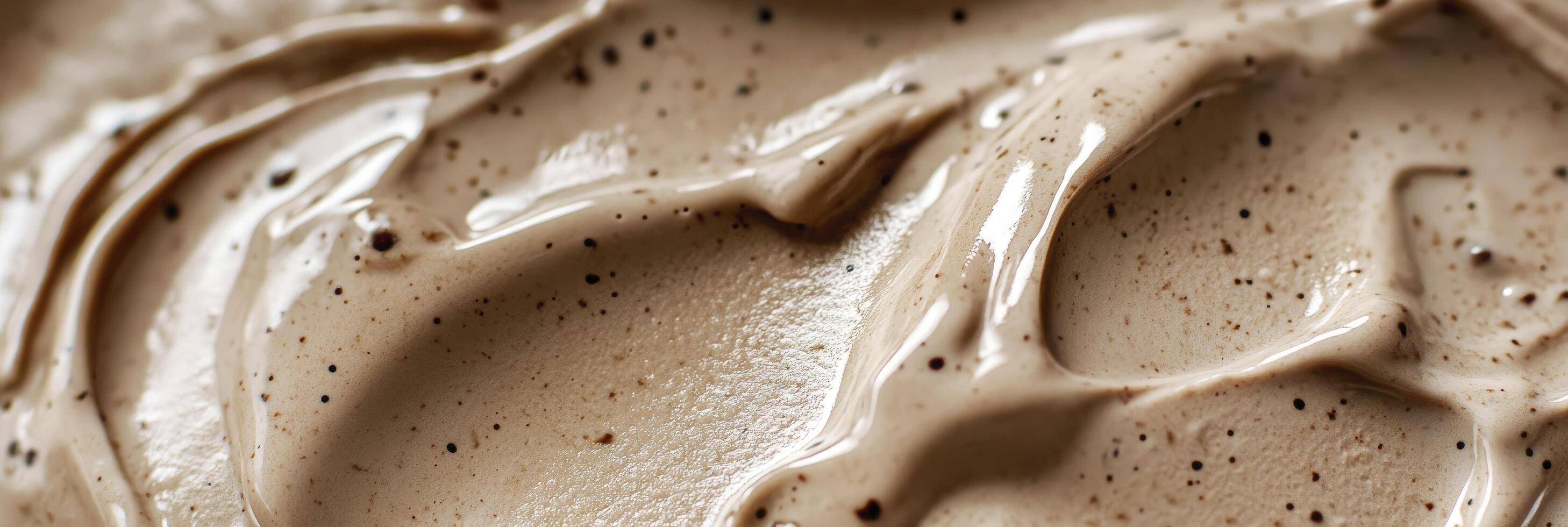 A close up of a brown ice cream photo