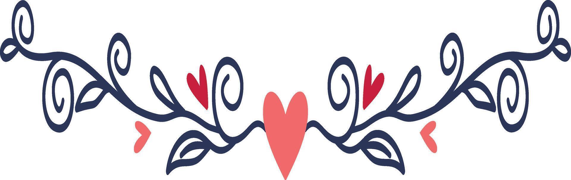 Romantic Dividers Element vector