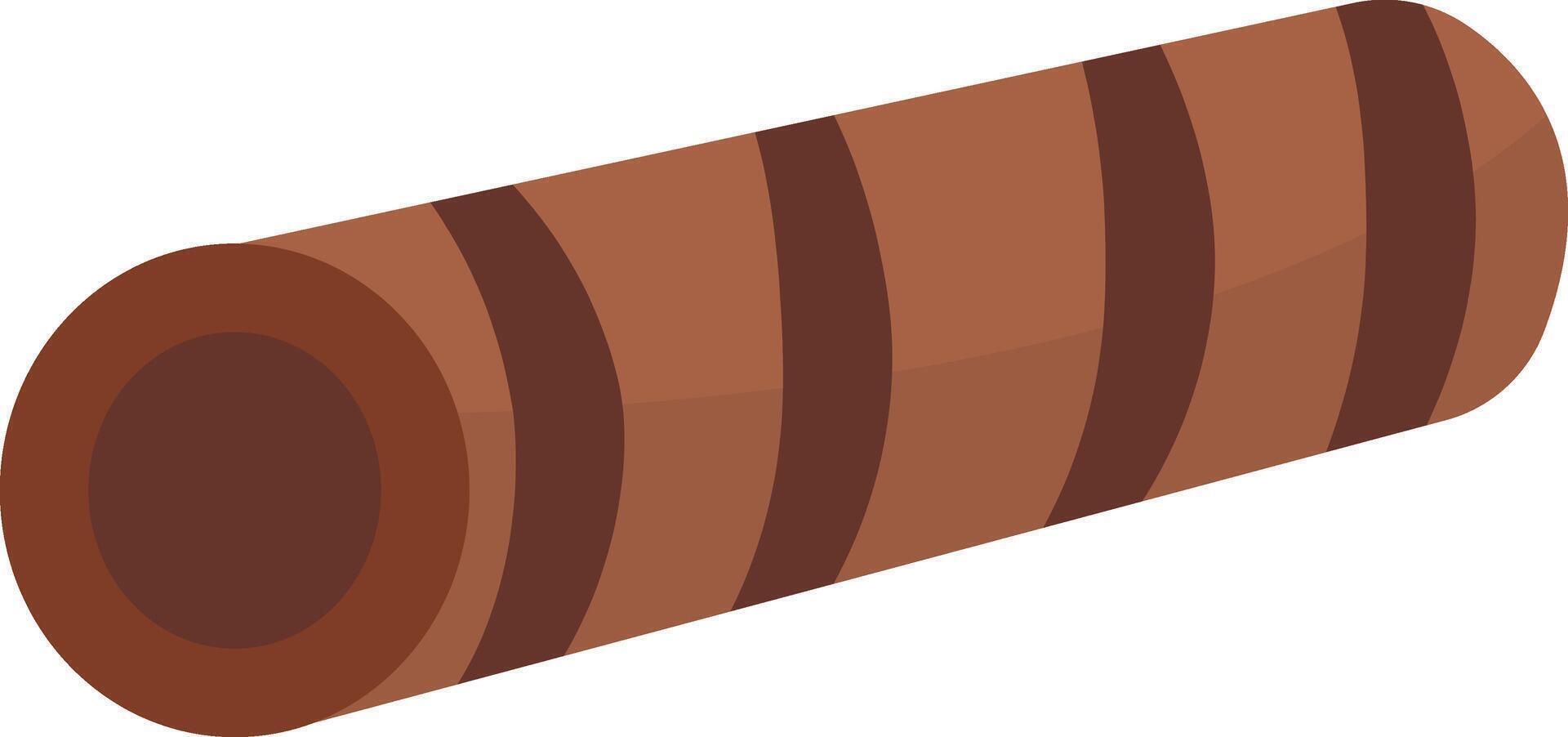 Chocolate Cake Illustration with Cartoon Design. vector
