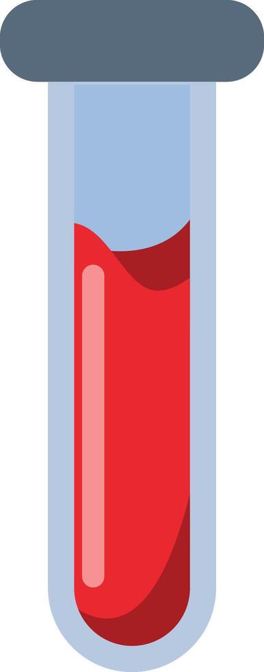 Medical Blood Donor Icon with Flat Cartoon Design. vector