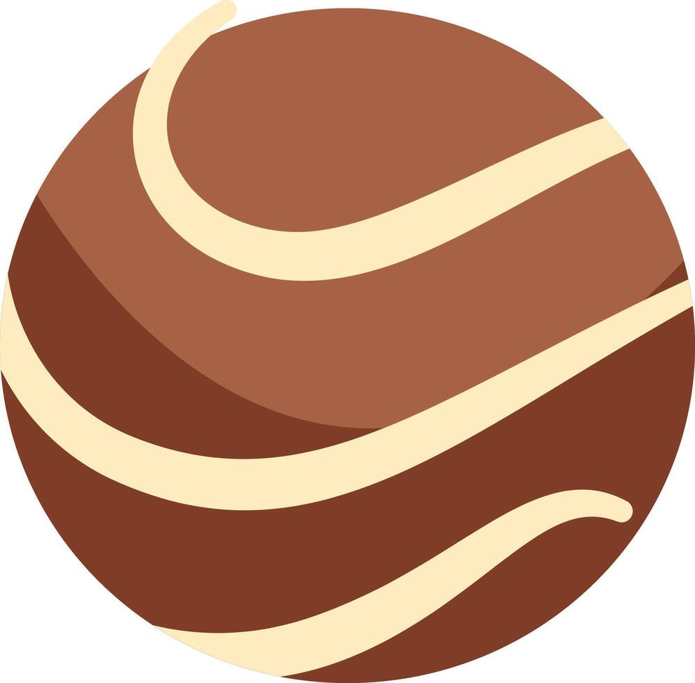 Chocolate Cake Illustration with Flat Design. vector