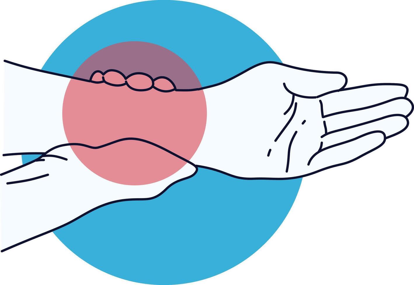 Hand and Leg Pain Illustration with Cartoon Shape. vector