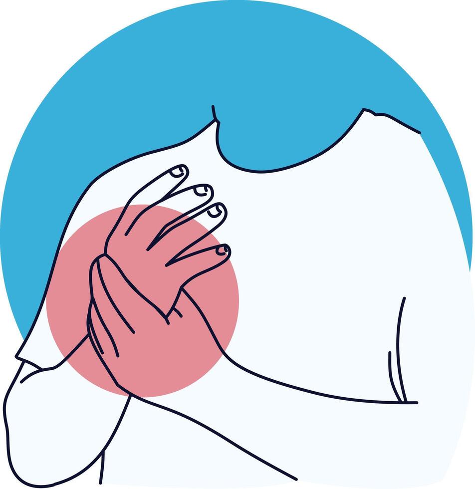 Hand and Leg Pain Illustration with Cartoon Shape vector
