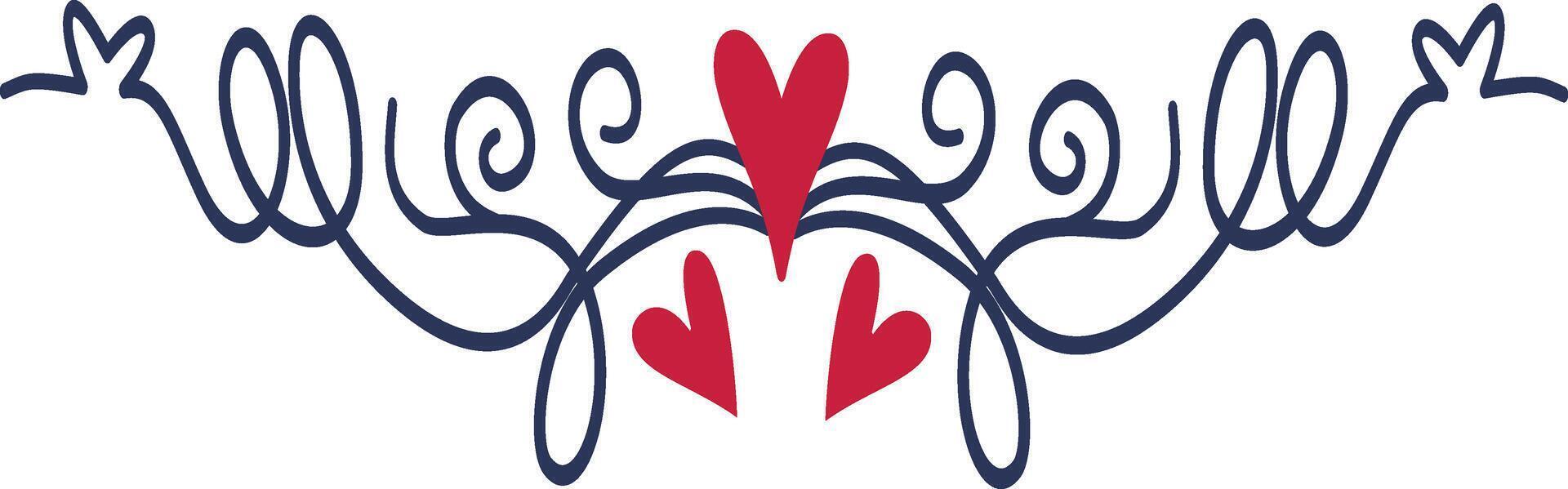 Romantic Dividers Element in Minimalist Design vector