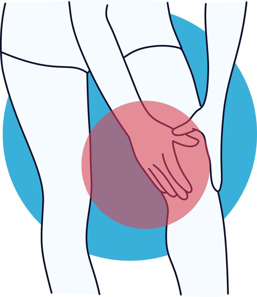 Hand and Leg Pain Illustration with Flat Design vector
