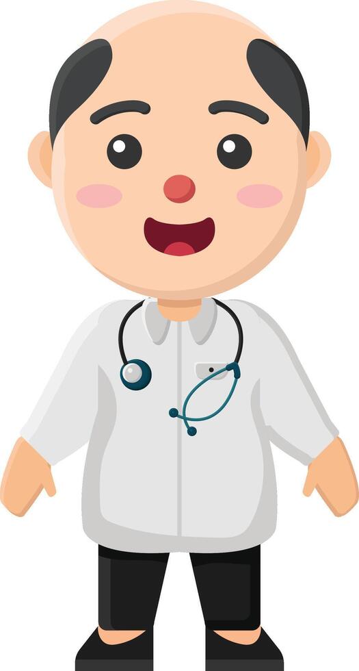 labour day character doctor event employee modern medicine health clinic specialist care cartoon art vector